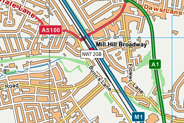 NW7 2GB map - OS VectorMap District (Ordnance Survey) NW7 2GB map - OS VectorMap District (Ordnance Survey)