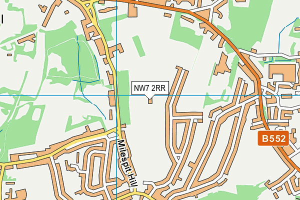 NW7 2RR map - OS VectorMap District (Ordnance Survey) NW7 2RR map - OS VectorMap District (Ordnance Survey)