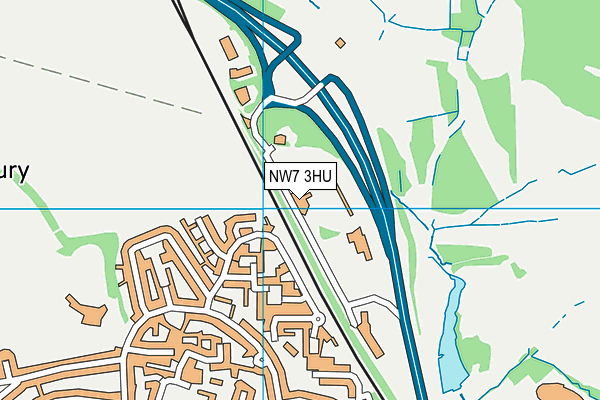 NW7 3HU map - OS VectorMap District (Ordnance Survey) NW7 3HU map - OS VectorMap District (Ordnance Survey)