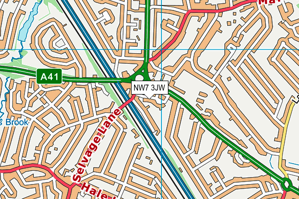 NW7 3JW map - OS VectorMap District (Ordnance Survey) NW7 3JW map - OS VectorMap District (Ordnance Survey)