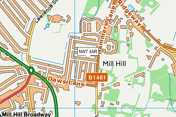 NW7 4AR map - OS VectorMap District (Ordnance Survey) NW7 4AR map - OS VectorMap District (Ordnance Survey)