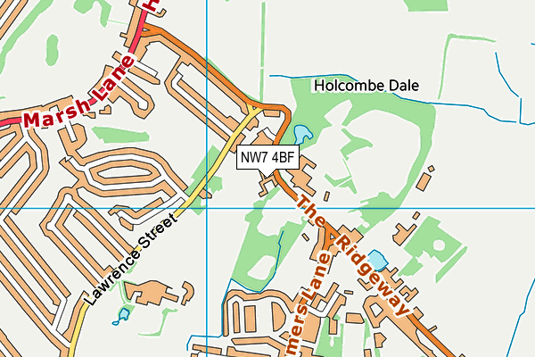 NW7 4BF map - OS VectorMap District (Ordnance Survey) NW7 4BF map - OS VectorMap District (Ordnance Survey)
