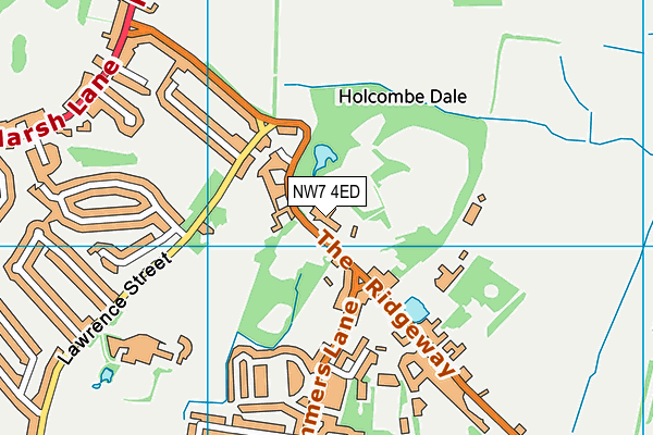 NW7 4ED map - OS VectorMap District (Ordnance Survey) NW7 4ED map - OS VectorMap District (Ordnance Survey)