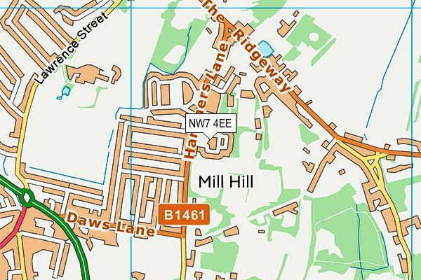 NW7 4EE map - OS VectorMap District (Ordnance Survey) NW7 4EE map - OS VectorMap District (Ordnance Survey)