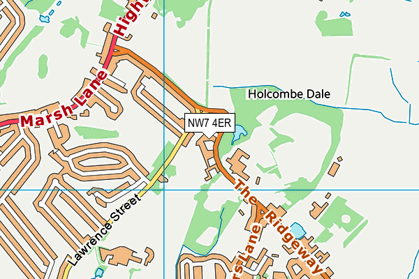 NW7 4ER map - OS VectorMap District (Ordnance Survey) NW7 4ER map - OS VectorMap District (Ordnance Survey)