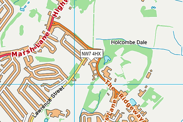 NW7 4HX map - OS VectorMap District (Ordnance Survey) NW7 4HX map - OS VectorMap District (Ordnance Survey)