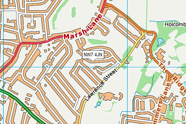 NW7 4JN map - OS VectorMap District (Ordnance Survey) NW7 4JN map - OS VectorMap District (Ordnance Survey)