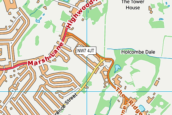 NW7 4JT map - OS VectorMap District (Ordnance Survey) NW7 4JT map - OS VectorMap District (Ordnance Survey)