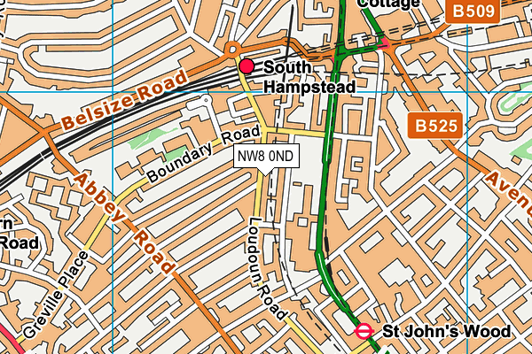 NW8 0ND map - OS VectorMap District (Ordnance Survey) NW8 0ND map - OS VectorMap District (Ordnance Survey)