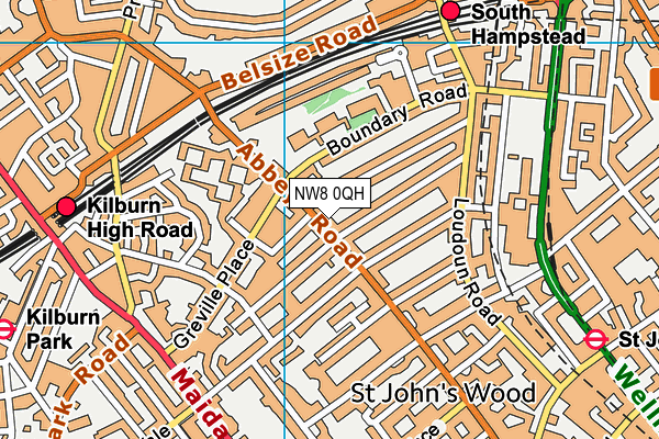NW8 0QH map - OS VectorMap District (Ordnance Survey) NW8 0QH map - OS VectorMap District (Ordnance Survey)
