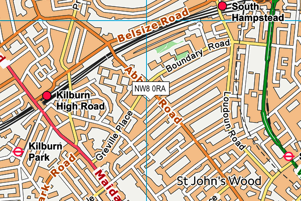 NW8 0RA map - OS VectorMap District (Ordnance Survey) NW8 0RA map - OS VectorMap District (Ordnance Survey)