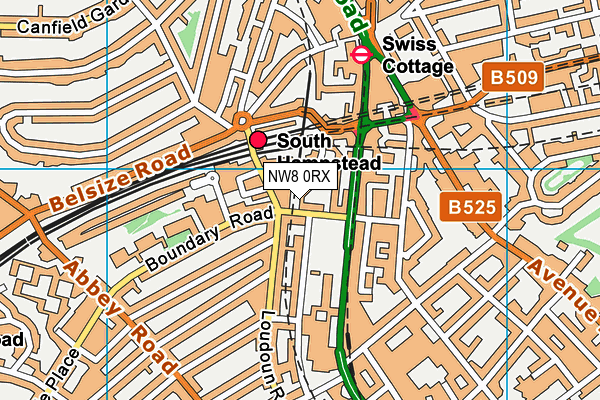 NW8 0RX map - OS VectorMap District (Ordnance Survey)
