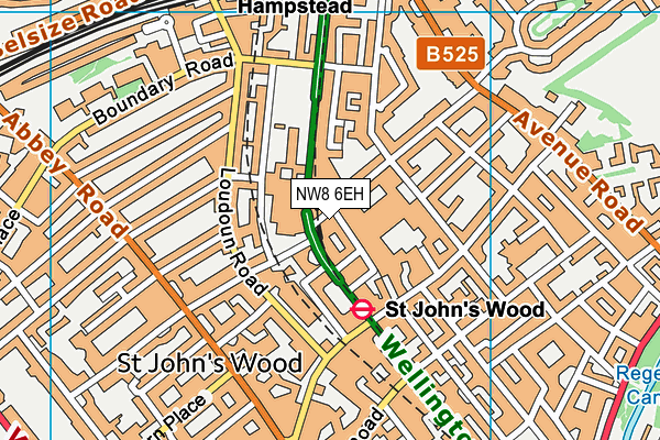 NW8 6EH map - OS VectorMap District (Ordnance Survey)