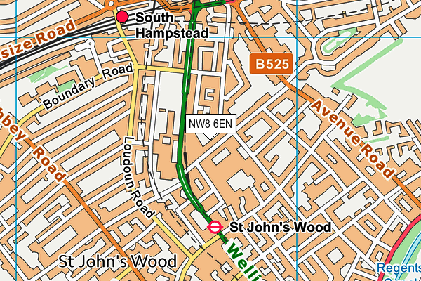 NW8 6EN map - OS VectorMap District (Ordnance Survey) NW8 6EN map - OS VectorMap District (Ordnance Survey)