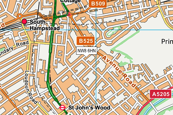 NW8 6HN map - OS VectorMap District (Ordnance Survey) NW8 6HN map - OS VectorMap District (Ordnance Survey)