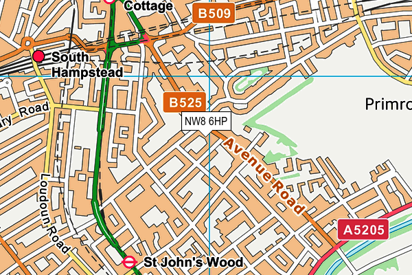 NW8 6HP map - OS VectorMap District (Ordnance Survey) NW8 6HP map - OS VectorMap District (Ordnance Survey)