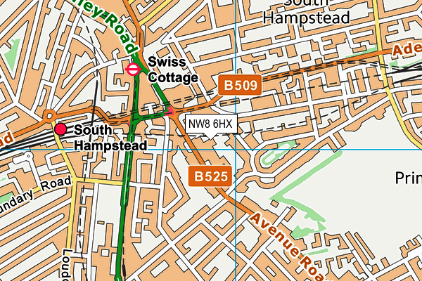 NW8 6HX map - OS VectorMap District (Ordnance Survey) NW8 6HX map - OS VectorMap District (Ordnance Survey)