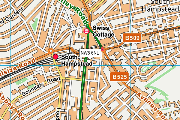 NW8 6NL map - OS VectorMap District (Ordnance Survey)