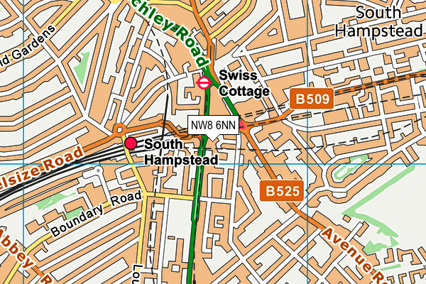 NW8 6NN map - OS VectorMap District (Ordnance Survey)