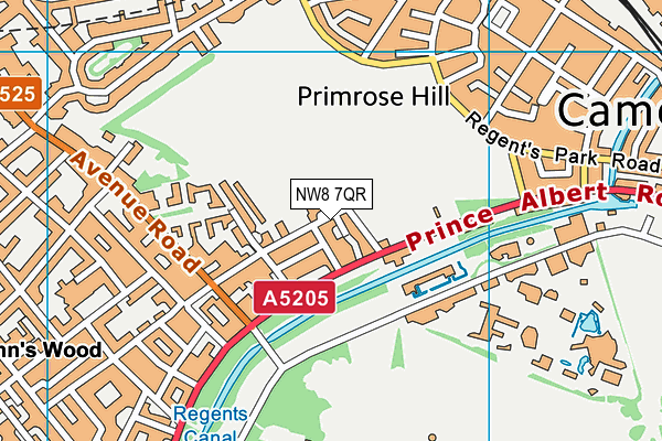 NW8 7QR map - OS VectorMap District (Ordnance Survey) NW8 7QR map - OS VectorMap District (Ordnance Survey)