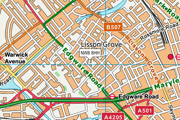 NW8 8HH map - OS VectorMap District (Ordnance Survey) NW8 8HH map - OS VectorMap District (Ordnance Survey)