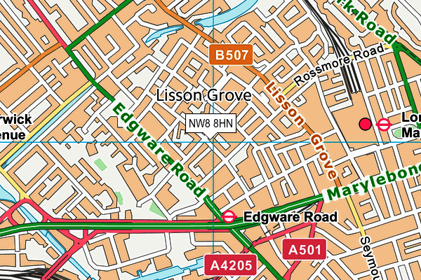 NW8 8HN map - OS VectorMap District (Ordnance Survey) NW8 8HN map - OS VectorMap District (Ordnance Survey)
