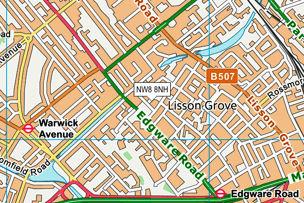 NW8 8NH map - OS VectorMap District (Ordnance Survey) NW8 8NH map - OS VectorMap District (Ordnance Survey)