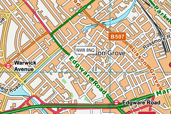 NW8 8NQ map - OS VectorMap District (Ordnance Survey)