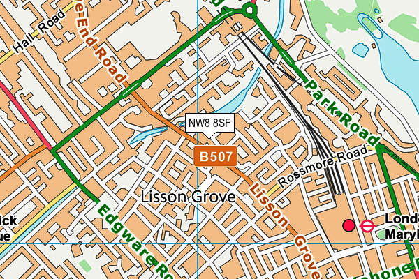 NW8 8SF map - OS VectorMap District (Ordnance Survey) NW8 8SF map - OS VectorMap District (Ordnance Survey)