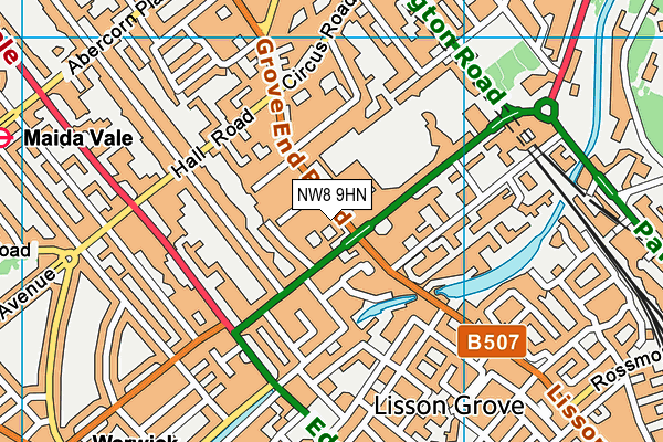 NW8 9HN map - OS VectorMap District (Ordnance Survey) NW8 9HN map - OS VectorMap District (Ordnance Survey)