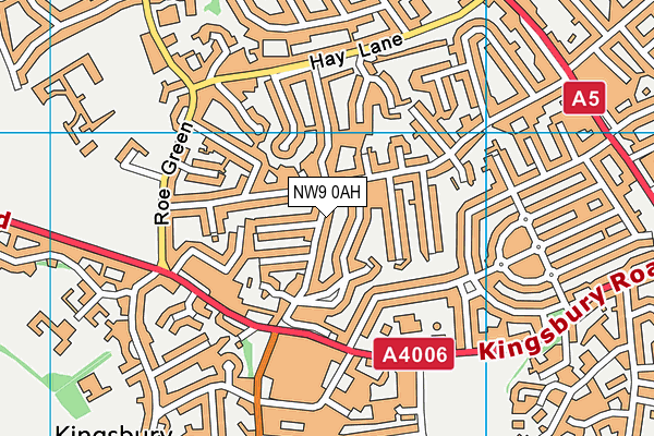 NW9 0AH map - OS VectorMap District (Ordnance Survey) NW9 0AH map - OS VectorMap District (Ordnance Survey)