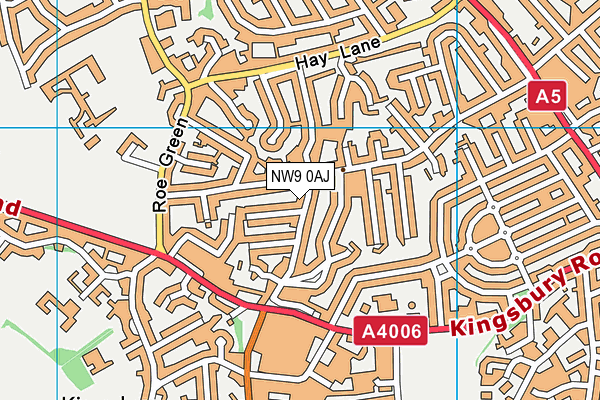 NW9 0AJ map - OS VectorMap District (Ordnance Survey) NW9 0AJ map - OS VectorMap District (Ordnance Survey)