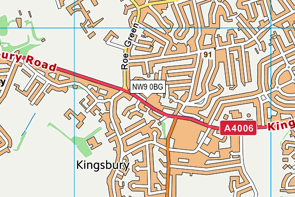 NW9 0BG map - OS VectorMap District (Ordnance Survey) NW9 0BG map - OS VectorMap District (Ordnance Survey)