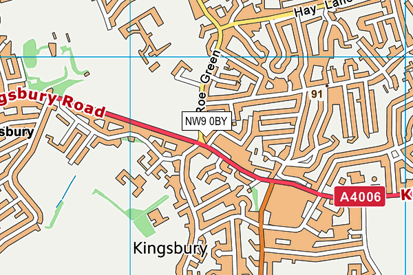NW9 0BY map - OS VectorMap District (Ordnance Survey) NW9 0BY map - OS VectorMap District (Ordnance Survey)
