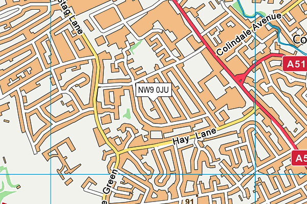 NW9 0JU map - OS VectorMap District (Ordnance Survey) NW9 0JU map - OS VectorMap District (Ordnance Survey)