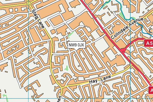 NW9 0JX map - OS VectorMap District (Ordnance Survey) NW9 0JX map - OS VectorMap District (Ordnance Survey)