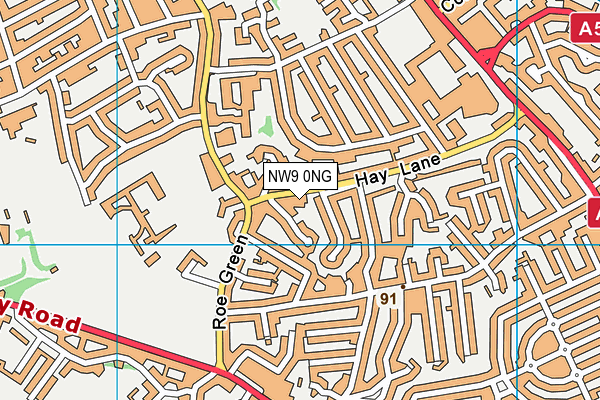 NW9 0NG map - OS VectorMap District (Ordnance Survey) NW9 0NG map - OS VectorMap District (Ordnance Survey)