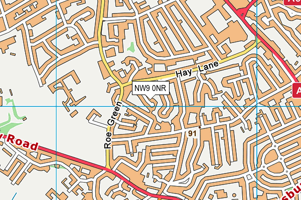 NW9 0NR map - OS VectorMap District (Ordnance Survey) NW9 0NR map - OS VectorMap District (Ordnance Survey)