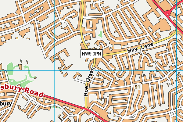 NW9 0PN map - OS VectorMap District (Ordnance Survey) NW9 0PN map - OS VectorMap District (Ordnance Survey)