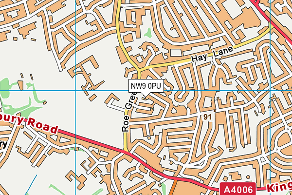 NW9 0PU map - OS VectorMap District (Ordnance Survey) NW9 0PU map - OS VectorMap District (Ordnance Survey)