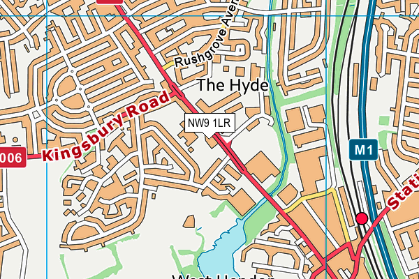 NW9 1LR map - OS VectorMap District (Ordnance Survey) NW9 1LR map - OS VectorMap District (Ordnance Survey)
