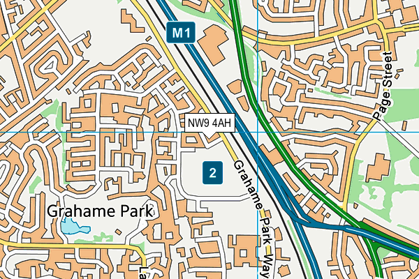 NW9 4AH map - OS VectorMap District (Ordnance Survey) NW9 4AH map - OS VectorMap District (Ordnance Survey)