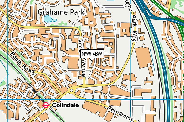 NW9 4BW map - OS VectorMap District (Ordnance Survey) NW9 4BW map - OS VectorMap District (Ordnance Survey)