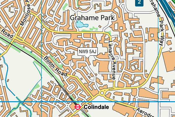 NW9 5AJ map - OS VectorMap District (Ordnance Survey) NW9 5AJ map - OS VectorMap District (Ordnance Survey)