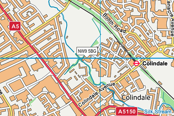NW9 5BG map - OS VectorMap District (Ordnance Survey) NW9 5BG map - OS VectorMap District (Ordnance Survey)