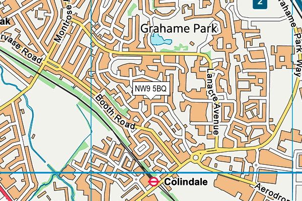 NW9 5BQ map - OS VectorMap District (Ordnance Survey) NW9 5BQ map - OS VectorMap District (Ordnance Survey)