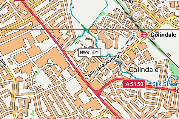 NW9 5DY map - OS VectorMap District (Ordnance Survey) NW9 5DY map - OS VectorMap District (Ordnance Survey)