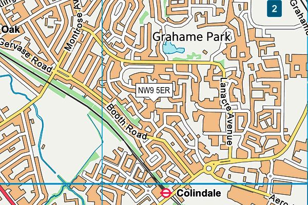NW9 5ER map - OS VectorMap District (Ordnance Survey) NW9 5ER map - OS VectorMap District (Ordnance Survey)