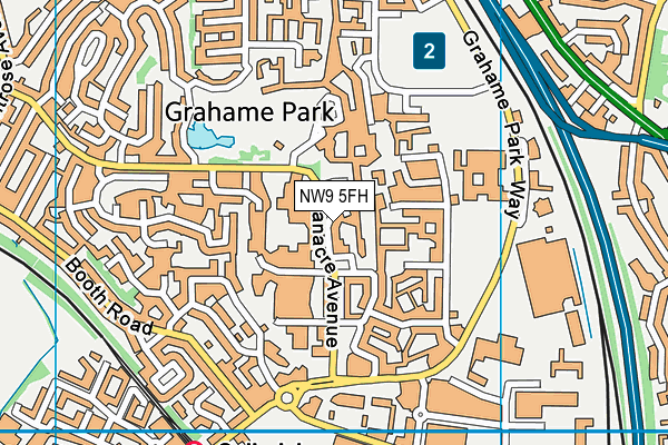 NW9 5FH map - OS VectorMap District (Ordnance Survey) NW9 5FH map - OS VectorMap District (Ordnance Survey)