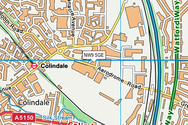 NW9 5GE map - OS VectorMap District (Ordnance Survey) NW9 5GE map - OS VectorMap District (Ordnance Survey)
